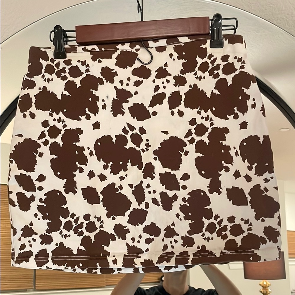 Rue21 Brown and White Mini Pencil Skirt